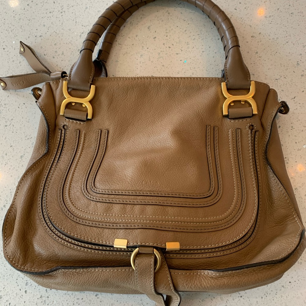SOLD Chloe Marcie Medium in Nut with dust bag